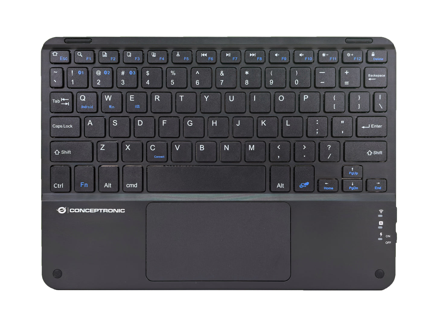 Conceptronic Conceptronic TOBIN01BUS tastatur Universel Bluetooth QWERTY US engelsk Sort