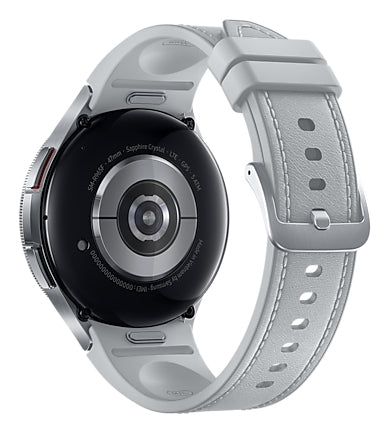 Samsung Samsung Galaxy Watch6 Classic 3,81 cm (1.5") OLED 47 mm Digital 480 x 480 pixel Berøringsskærm 4G Sølv Wi-Fi GPS (satellit)