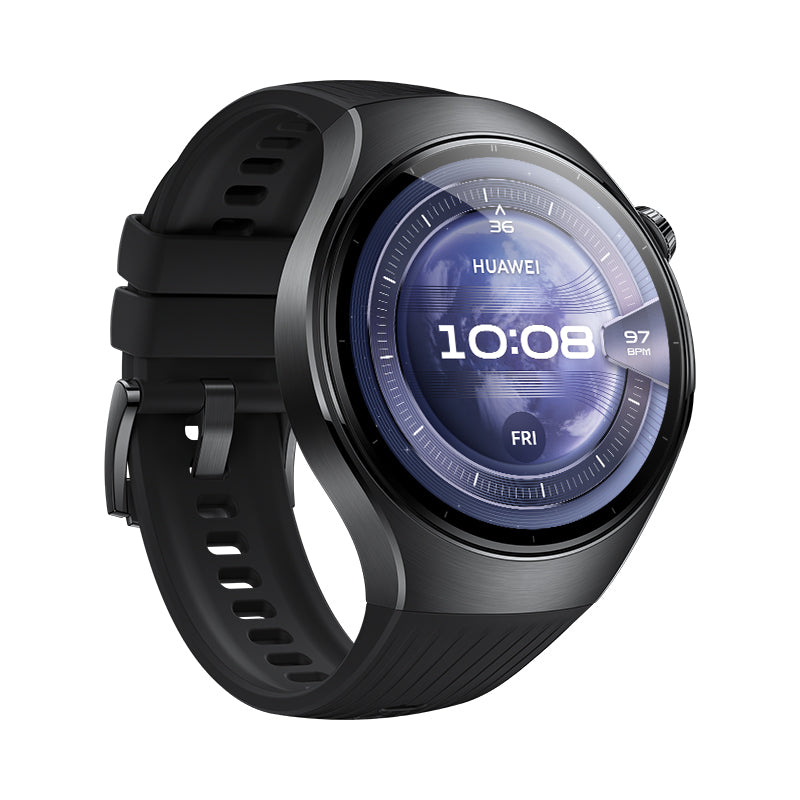 Huawei Huawei WATCH 5 3,81 cm (1.5") AMOLED 46 mm Digital 466 x 466 pixel Berøringsskærm Sort Wi-Fi GPS (satellit)