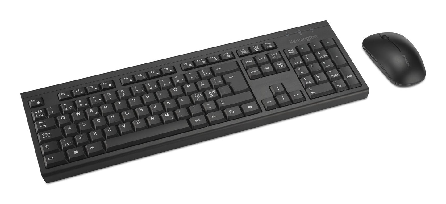 Kensington Kensington KM270 EQ genopladeligt tastatur- og mus-sæt – trådløst