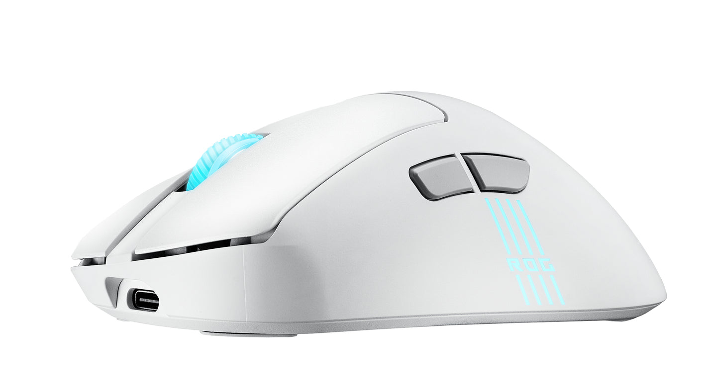 ASUS ASUS ROG Keris II Origin WHT mus Spil Højre hånd RF Wireless + Bluetooth + USB Type-A Optisk 42000 dpi