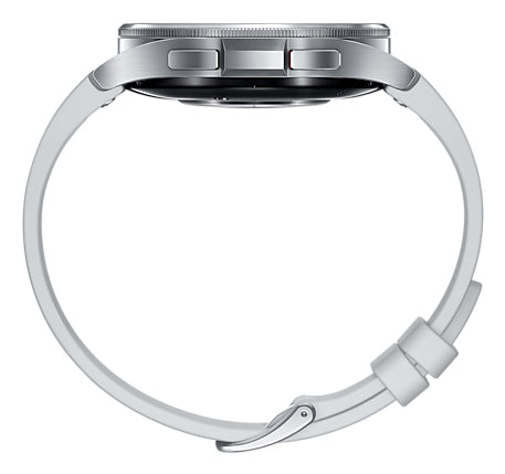 Samsung Samsung Galaxy Watch6 Classic 3,81 cm (1.5") OLED 47 mm Digital 480 x 480 pixel Berøringsskærm 4G Sølv Wi-Fi GPS (satellit)