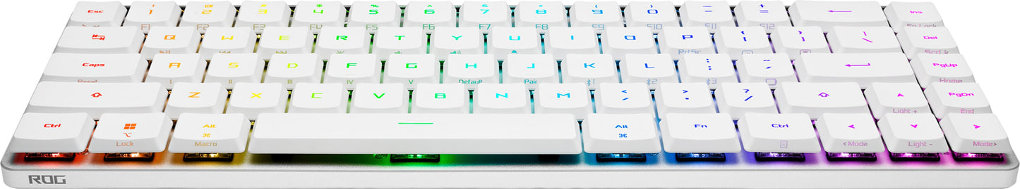 ASUS ASUS ROG Falchion RX Low Profile tastatur Spil USB + RF Wireless + Bluetooth Hvid