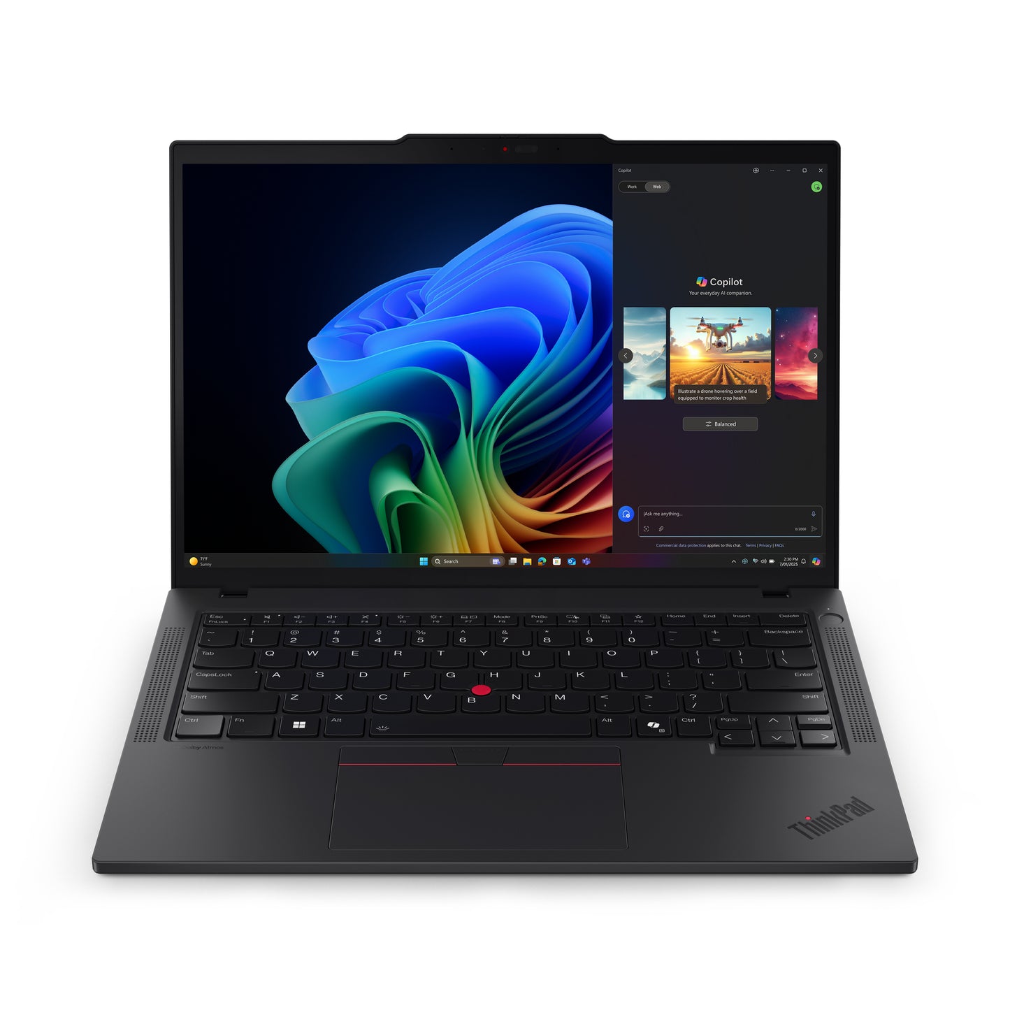 Lenovo Lenovo ThinkPad T14 Gen 6 (AMD) Copilot+ PC AMD Ryzen AI 5 340 Laptop 35,6 cm (14") WUXGA 32 GB DDR5-SDRAM 1 TB SSD Wi-Fi 7 (802.11be) Windows 11 Pro Tysk Sort