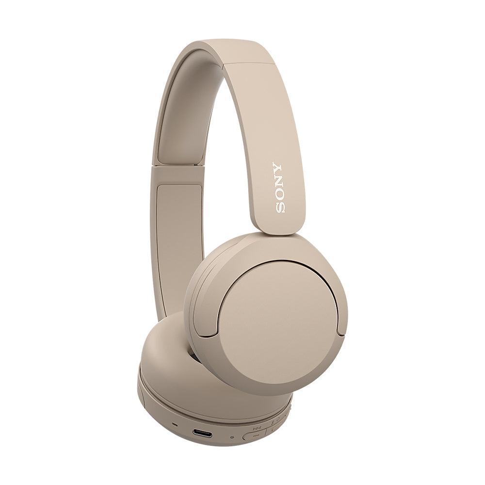 Sony Sony WH-CH520 Headset Trådløs Opkald/musik USB Type-C Bluetooth Opladningsstativ Cremefarvet
