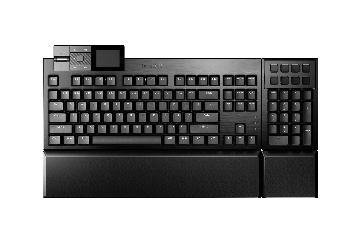 be quiet! be quiet! Dark Mount Silent Linear DE ISO tastatur Spil USB QWERTZ Tysk Sort