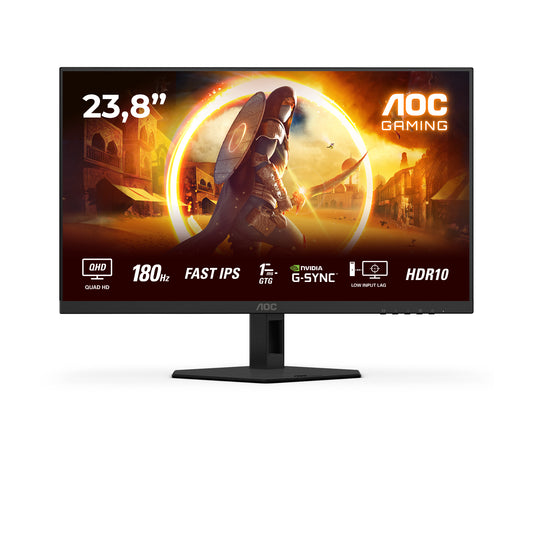 AOC AOC G4 Q24G4RE computerskærm 60,5 cm (23.8") 2560 x 1440 pixel Quad HD LED Sort, Rød