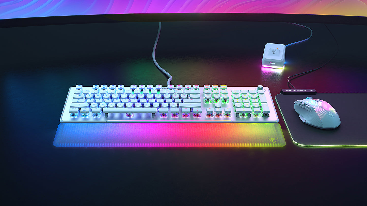 Turtle Beach Turtle Beach Vulcan II Max tastatur Spil USB QWERTZ Tysk Hvid