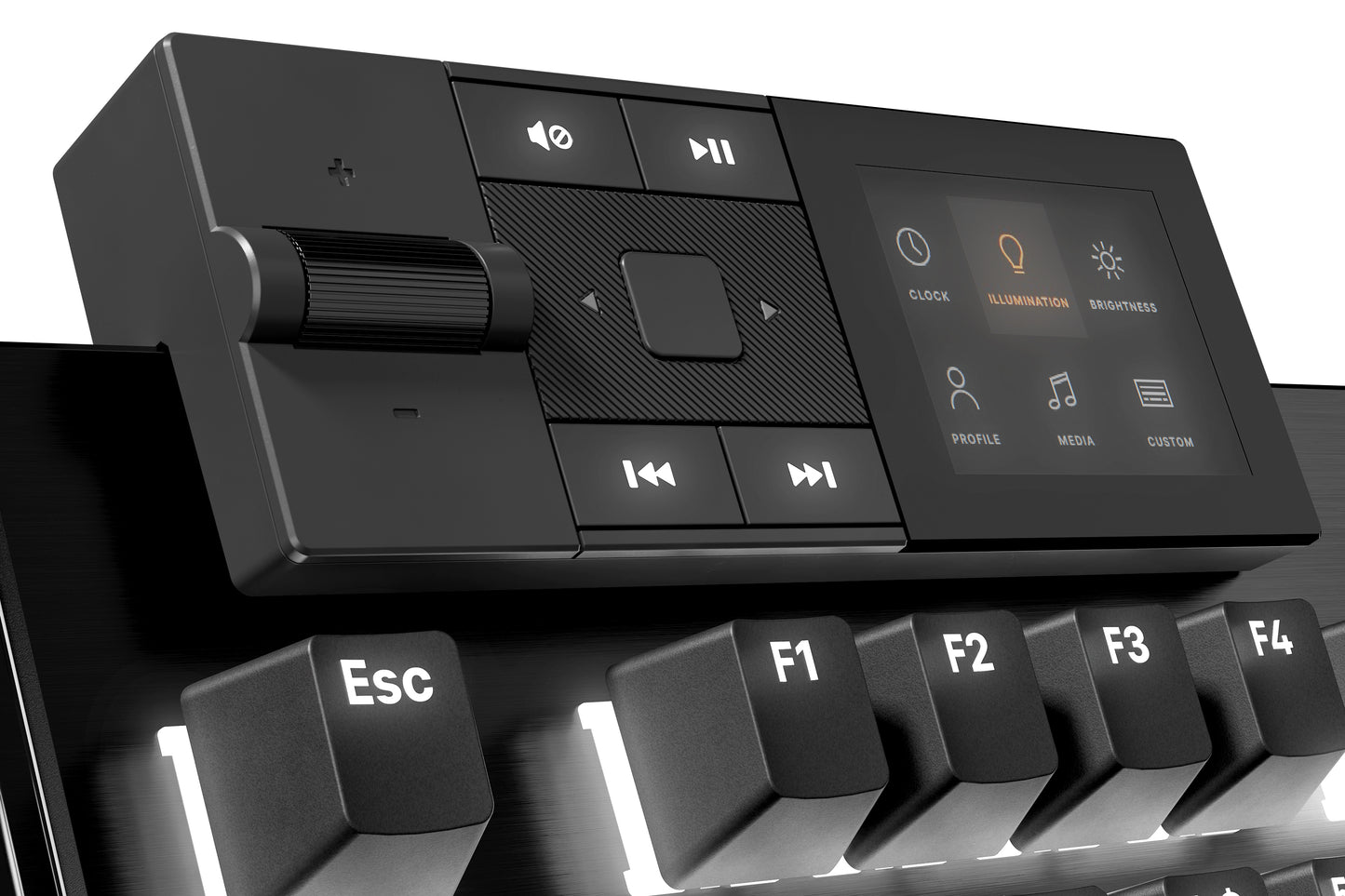 be quiet! be quiet! Dark Mount Silent Linear DE ISO tastatur Spil USB QWERTZ Tysk Sort