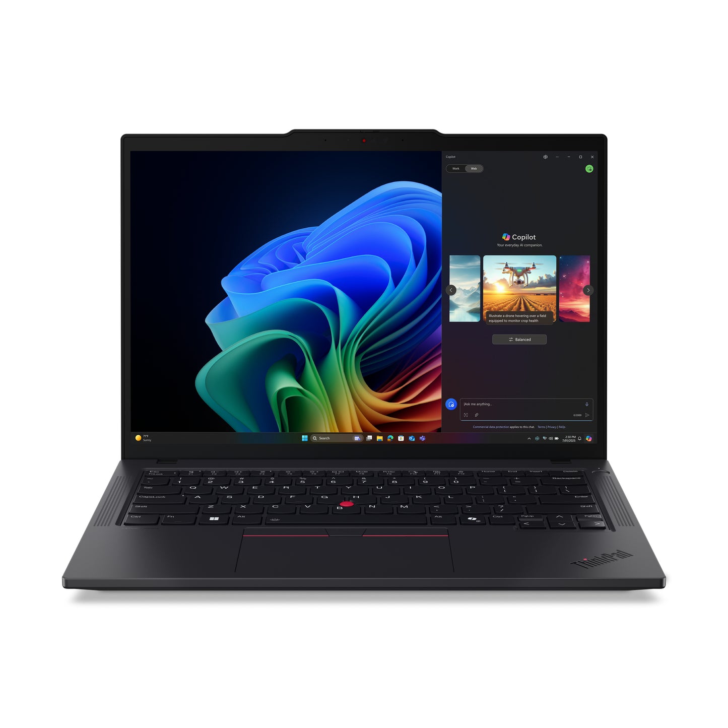 Lenovo Lenovo ThinkPad T14 Gen 6 (AMD) Copilot+ PC AMD Ryzen AI 5 340 Laptop 35,6 cm (14") WUXGA 32 GB DDR5-SDRAM 1 TB SSD Wi-Fi 7 (802.11be) Windows 11 Pro Tysk Sort