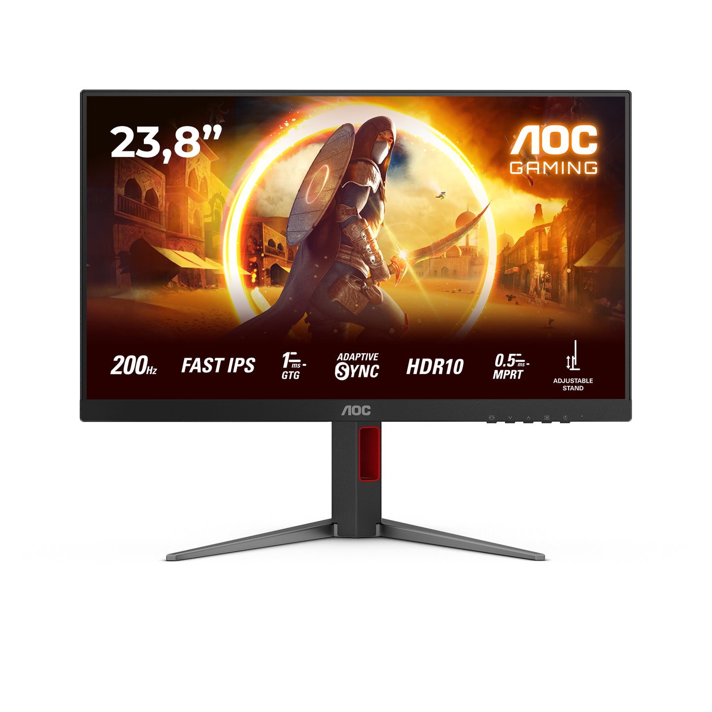 AOC AOC G4 24G4HA computerskærm 60,5 cm (23.8") 1920 x 1080 pixel Fuld HD LED Sort, Rød