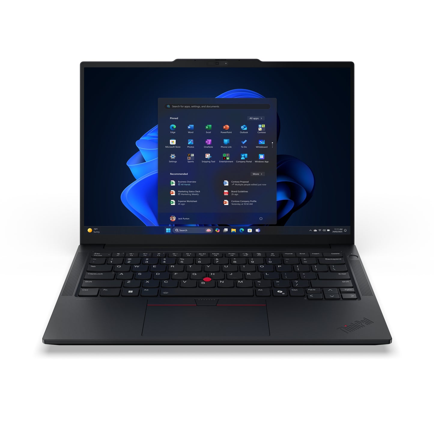 Lenovo Lenovo ThinkPad E14 Gen 7 (Intel) Intel Core Ultra 7 255H Laptop 35,6 cm (14") WUXGA 16 GB DDR5-SDRAM 512 GB SSD Wi-Fi 6E (802.11ax) Windows 11 Pro Belgisk Sort