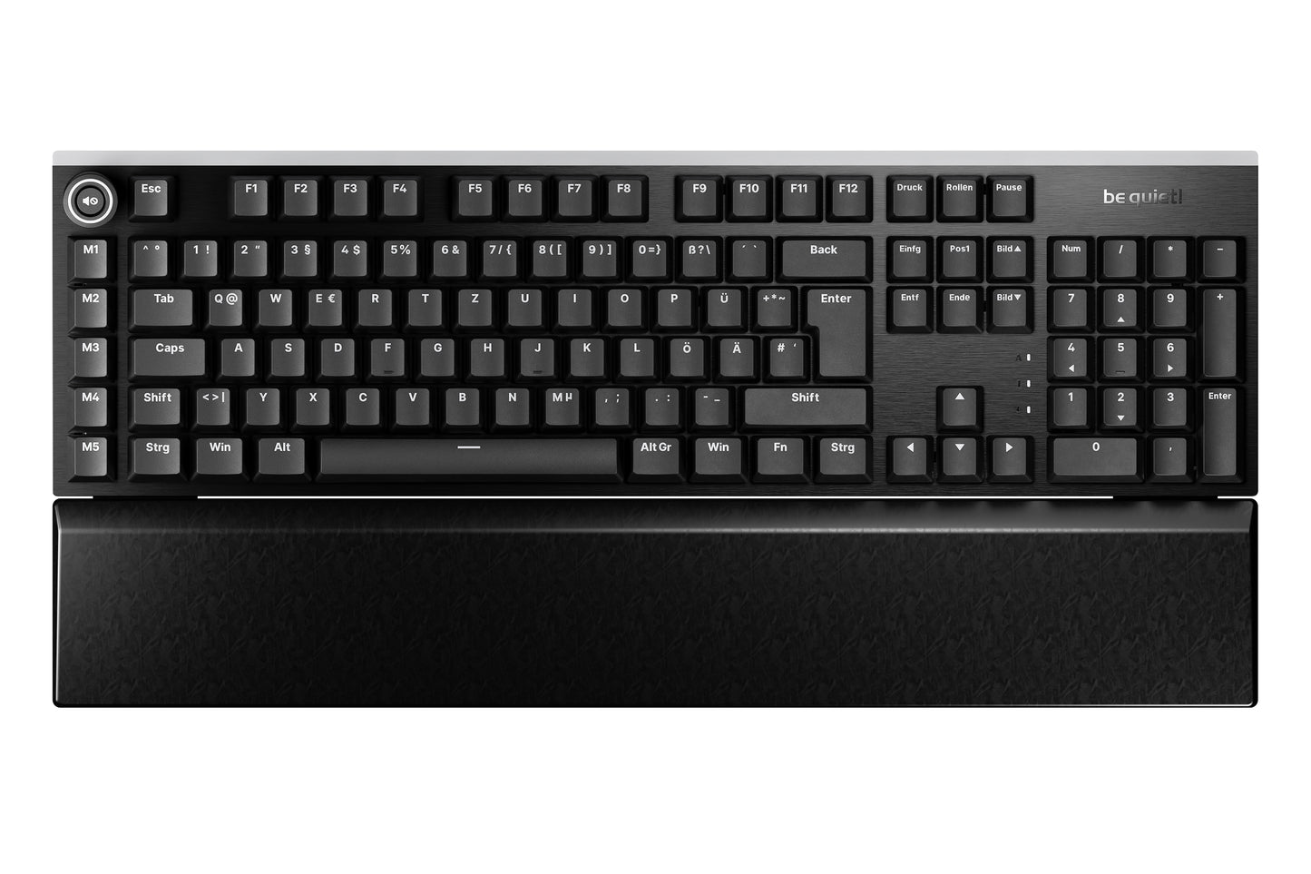 be quiet! be quiet! Light Mount Silent Linear DE ISO tastatur Spil USB QWERTZ Tysk Sort