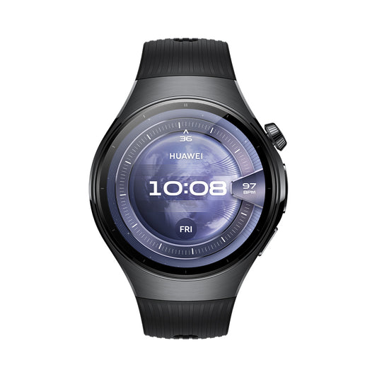 Huawei Huawei WATCH 5 3,81 cm (1.5") AMOLED 46 mm Digital 466 x 466 pixel Berøringsskærm Sort Wi-Fi GPS (satellit)