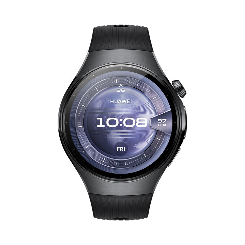Huawei Huawei WATCH 5 3,81 cm (1.5") AMOLED 46 mm Digital 466 x 466 pixel Berøringsskærm Sort Wi-Fi GPS (satellit)