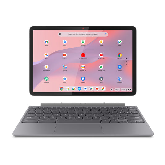 Lenovo Lenovo Chromebook Duet 11M889 MediaTek Kompanio 838 27,8 cm (10.9") Berøringsskærm WUXGA 8 GB LPDDR4x-SDRAM 128 GB eMMC Wi-Fi 6 (802.11ax) ChromeOS Tysk Grå