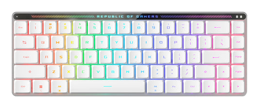 ASUS ASUS ROG Falchion RX Low Profile tastatur Spil USB + RF Wireless + Bluetooth Hvid