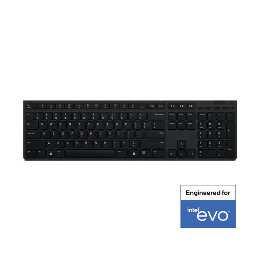Lenovo Lenovo 4Y41K04031 tastatur Kontor RF trådløs + Bluetooth US engelsk Grå
