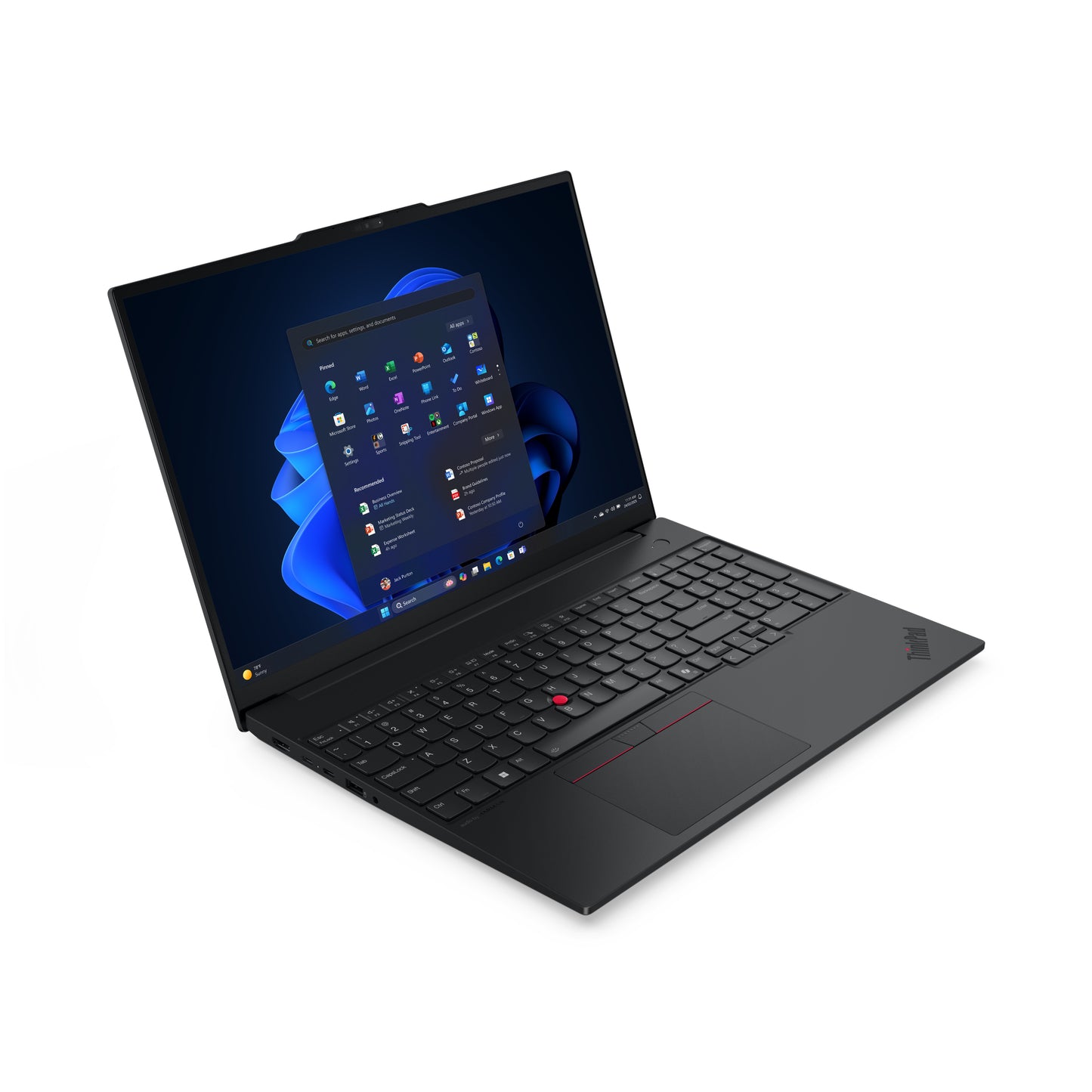 Lenovo Lenovo ThinkPad E16 Gen 3 (AMD) AMD Ryzen™ 7 250 Laptop 40,6 cm (16") WUXGA 16 GB DDR5-SDRAM 512 GB SSD Wi-Fi 6E (802.11ax) Windows 11 Pro Engelsk Sort