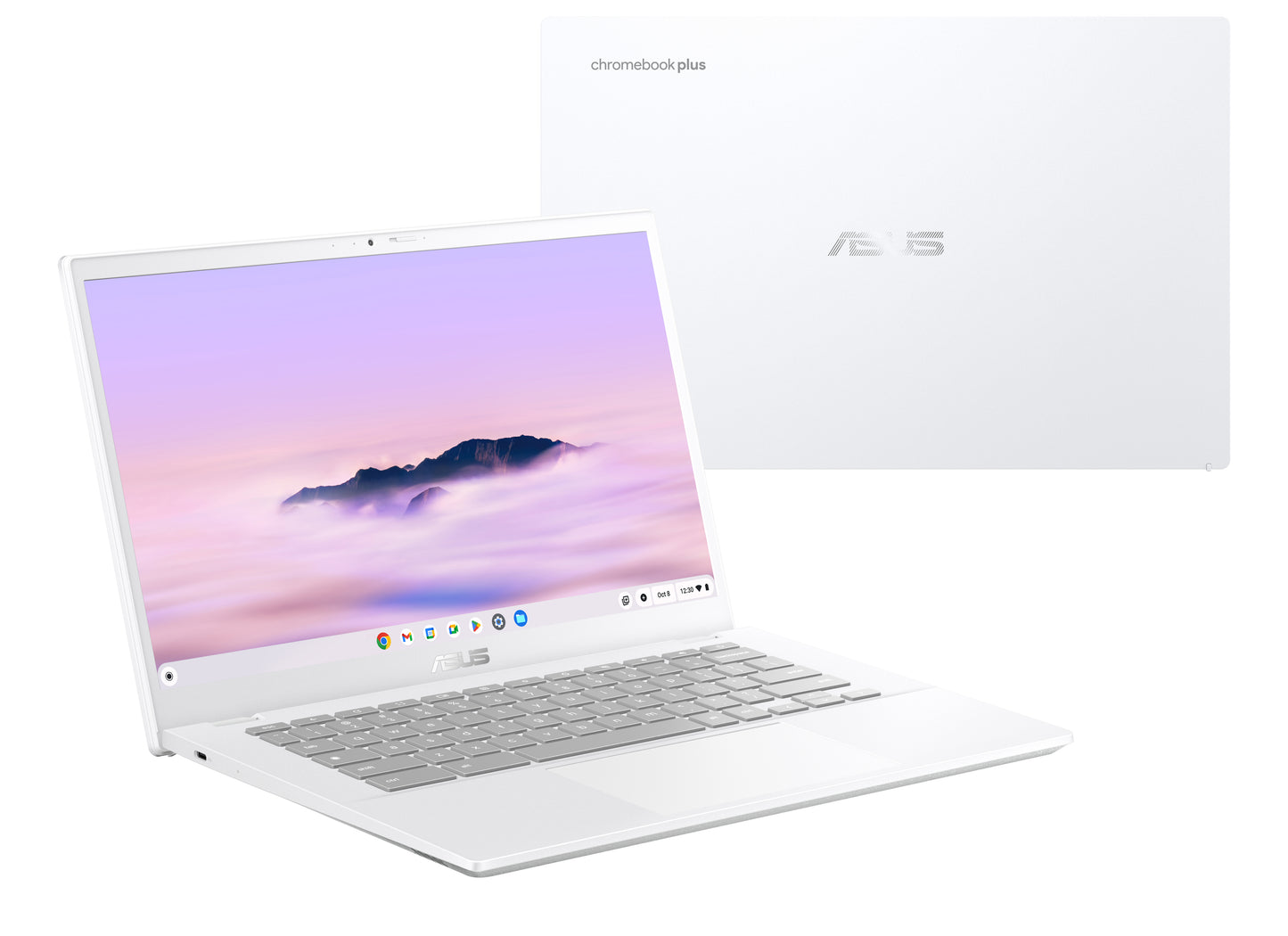 ASUS ASUS Chromebook Plus CX34 CX3402CBA-MW0166 Intel® Core™ i5 i5-1235U 35,6 cm (14") Fuld HD 8 GB LPDDR5-SDRAM 256 GB UFS Wi-Fi 6 (802.11ax) ChromeOS Tysk Hvid