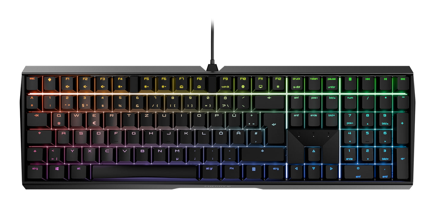 CHERRY CHERRY MX 3.0S RGB tastatur Spil USB QWERTZ Tysk Sort