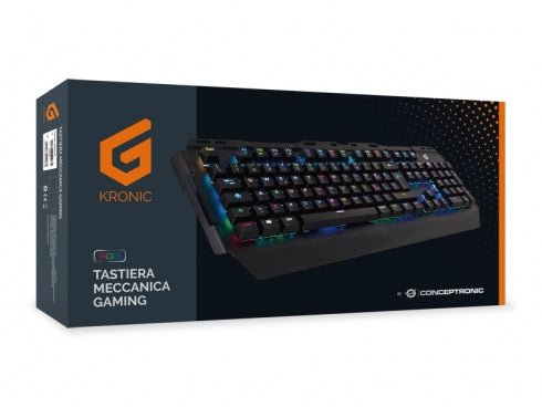 Conceptronic Conceptronic KRONIC tastatur Spil USB QWERTY Italiensk Sort