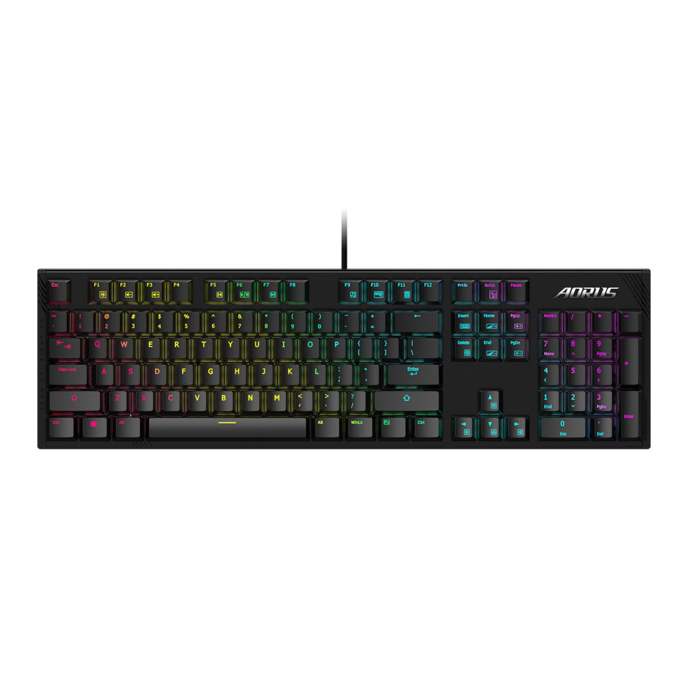 GIGABYTE GIGABYTE AORUS K1 tastatur Spil USB QWERTY Engelsk Sort