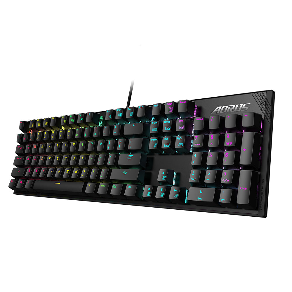 GIGABYTE GIGABYTE AORUS K1 tastatur Spil USB QWERTY Engelsk Sort