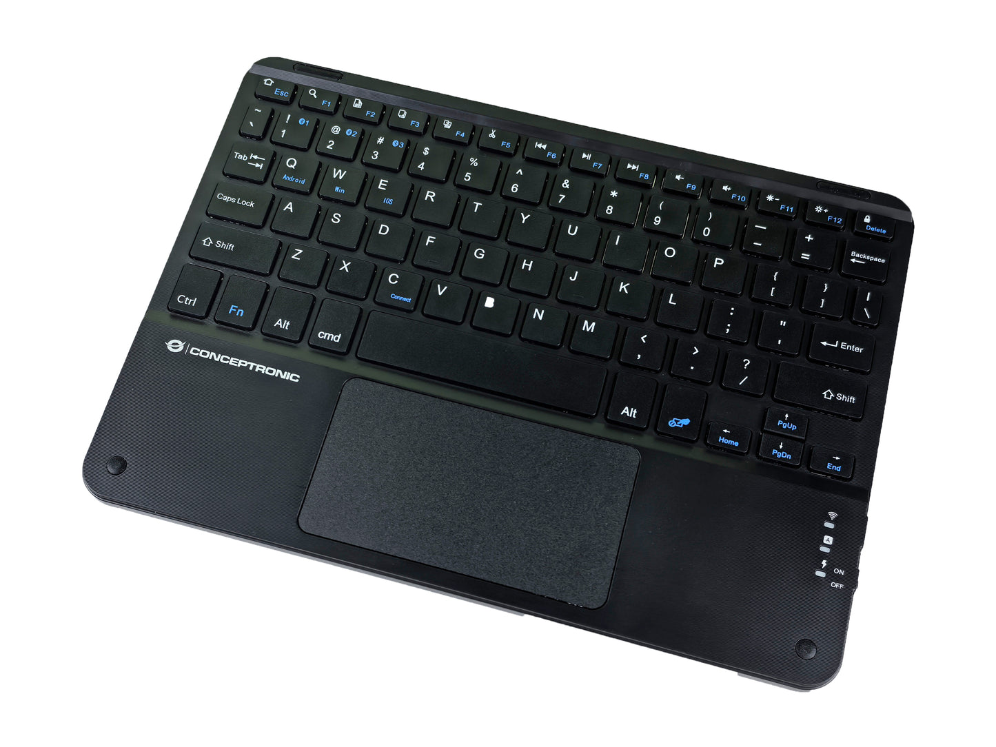 Conceptronic Conceptronic TOBIN01BUS tastatur Universel Bluetooth QWERTY US engelsk Sort