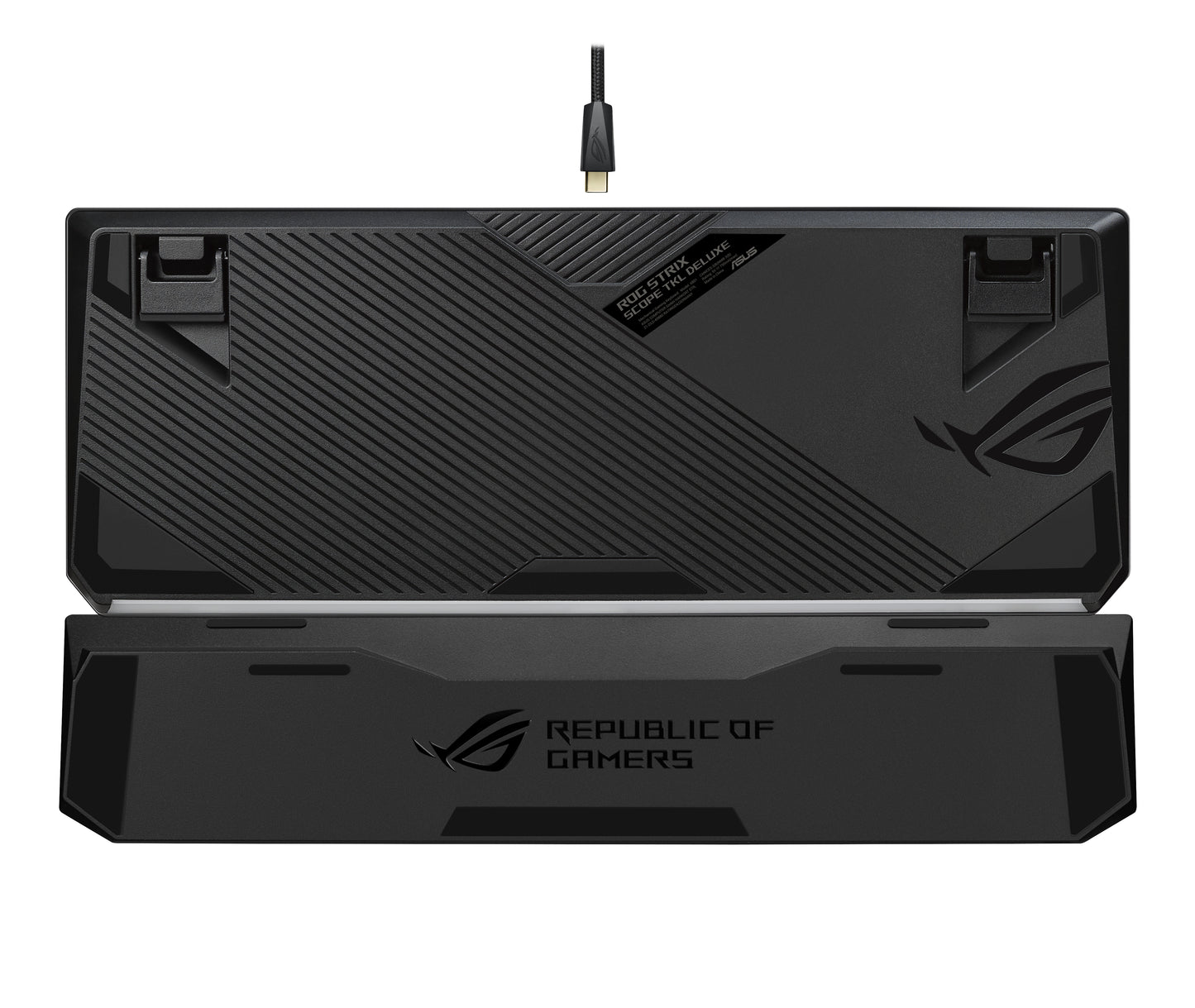 ASUS ASUS ROG Strix Scope NX TKL Deluxe tastatur Spil USB Tysk Sort, Grå