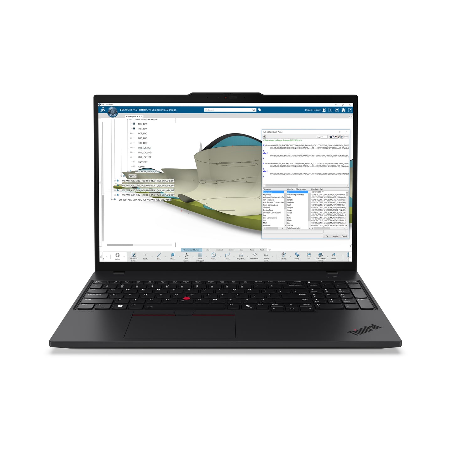 Lenovo Lenovo ThinkPad P16s Gen 4 (AMD) Copilot+ PC AMD Ryzen AI 7 350 Mobil workstation 40,6 cm (16") Berøringsskærm WQUXGA 64 GB DDR5-SDRAM 2 TB SSD Wi-Fi 7 (802.11be) Windows 11 Pro Engelsk Sort