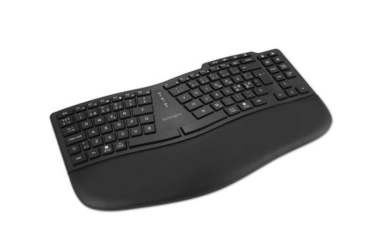 Kensington Kensington Pro Fit Ergo KB675 EQ TKL tastatur Hjemme/kontor USB + RF Wireless + Bluetooth QWERTY Nordisk Sort