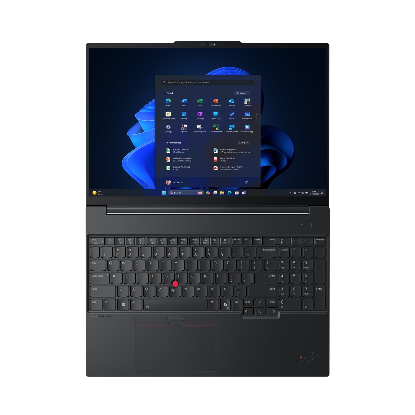 Lenovo Lenovo ThinkPad E16 Gen 3 (AMD) AMD Ryzen™ 7 250 Laptop 40,6 cm (16") WUXGA 16 GB DDR5-SDRAM 512 GB SSD Wi-Fi 6E (802.11ax) Windows 11 Pro Engelsk Sort
