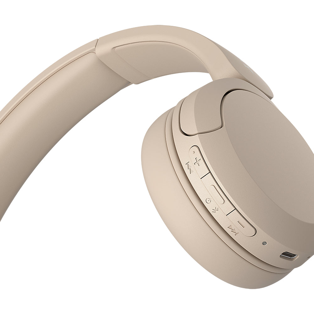 Sony Sony WH-CH520 Headset Trådløs Opkald/musik USB Type-C Bluetooth Opladningsstativ Cremefarvet